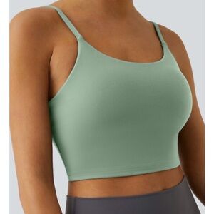 Halara frosty green cropped workout tank